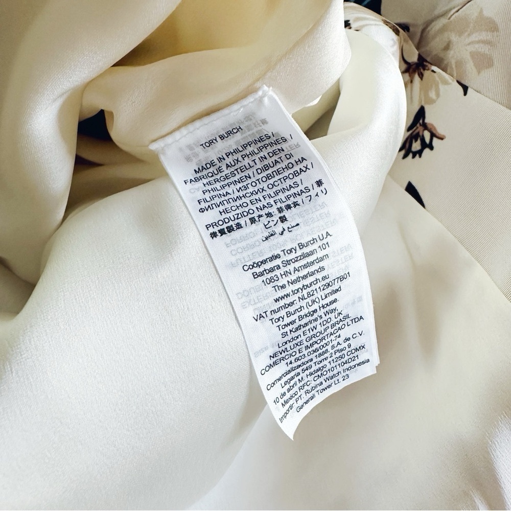 Tory Burch Strappy-Back Floral Caramel Midi Dress - Picture 6 of 7